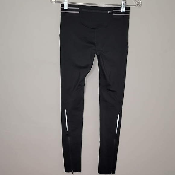 The North Face Size Small Reflective Black Leggings zipper ankles - Picture 3 of 9